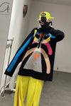 Walter Van Beirendonck Super Walter Knit sweater (led) AW22-23 5007 (A) Black
